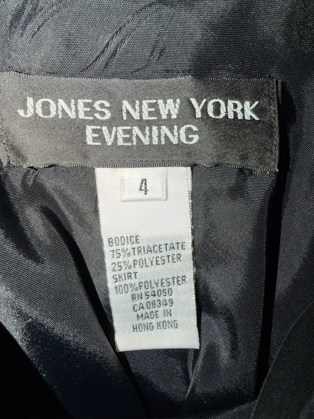 Jones New York Black Sparkle Boatneck Maxi Dress